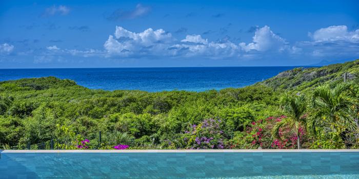 1.Location villa 5 chambres piscine vue mer Le Gosier Guadeloupe_Vue Mer